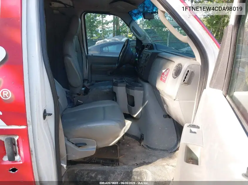 2012 Ford Econoline Commercial VIN: 1FTNE1EW4CDA98019 Lot: 42570685
