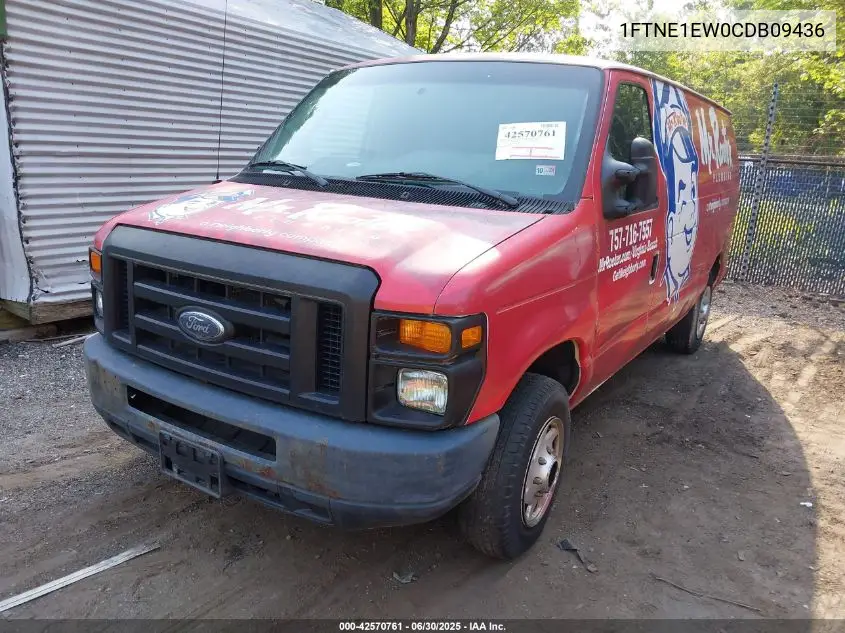 2012 Ford Econoline Commercial VIN: 1FTNE1EW0CDB09436 Lot: 42570761