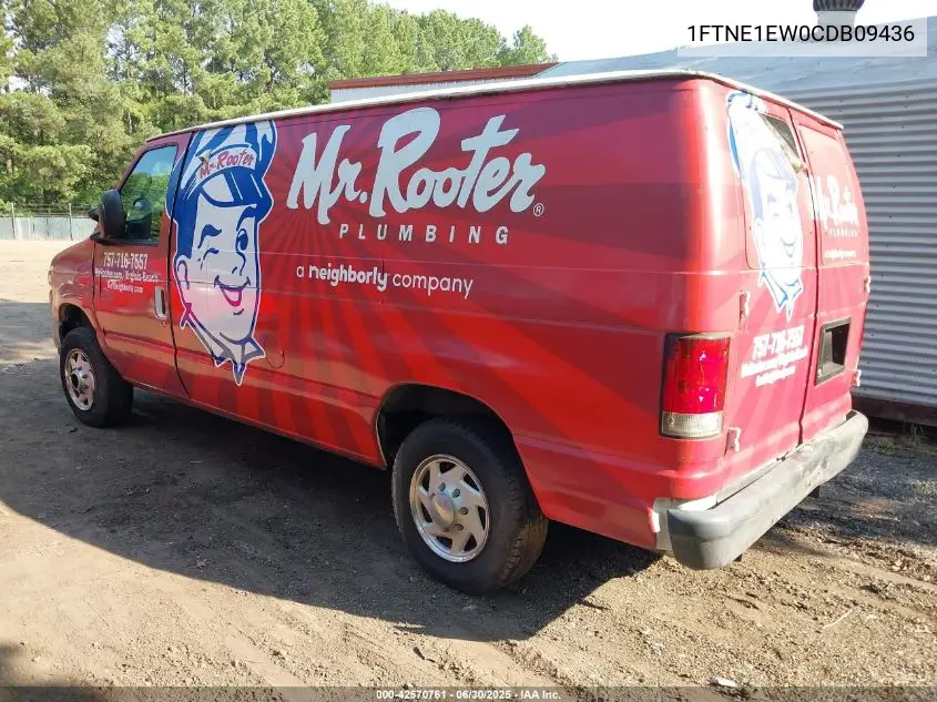 2012 Ford Econoline Commercial VIN: 1FTNE1EW0CDB09436 Lot: 42570761