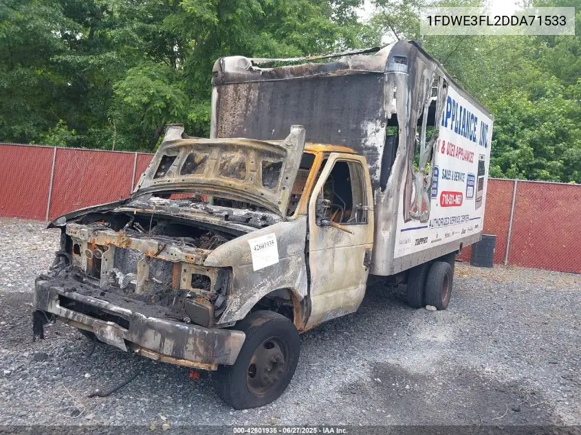 2013 Ford E-350 Cutaway VIN: 1FDWE3FL2DDA71533 Lot: 42601935