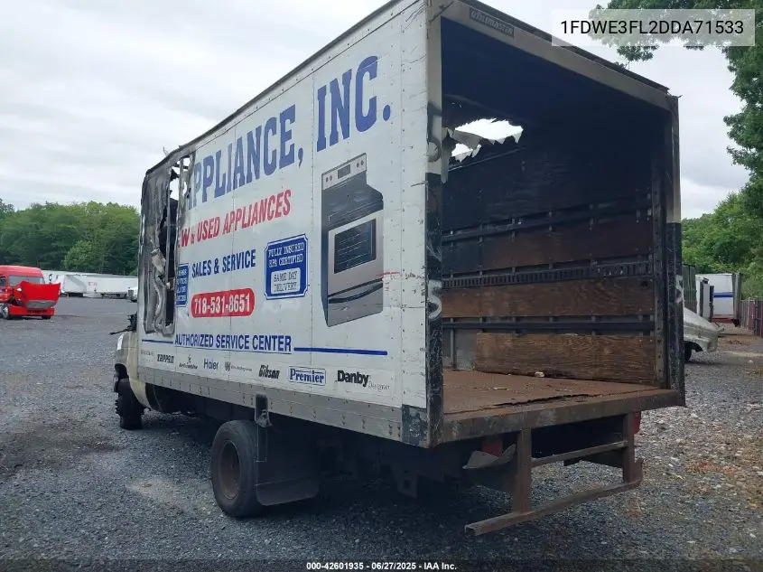 2013 Ford E-350 Cutaway VIN: 1FDWE3FL2DDA71533 Lot: 42601935