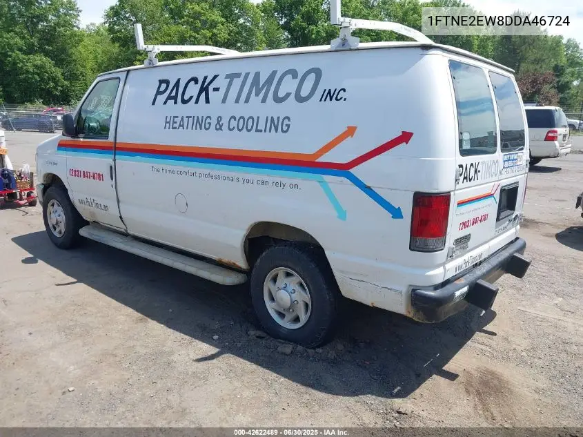 2013 Ford E-250 Commercial VIN: 1FTNE2EW8DDA46724 Lot: 42622489