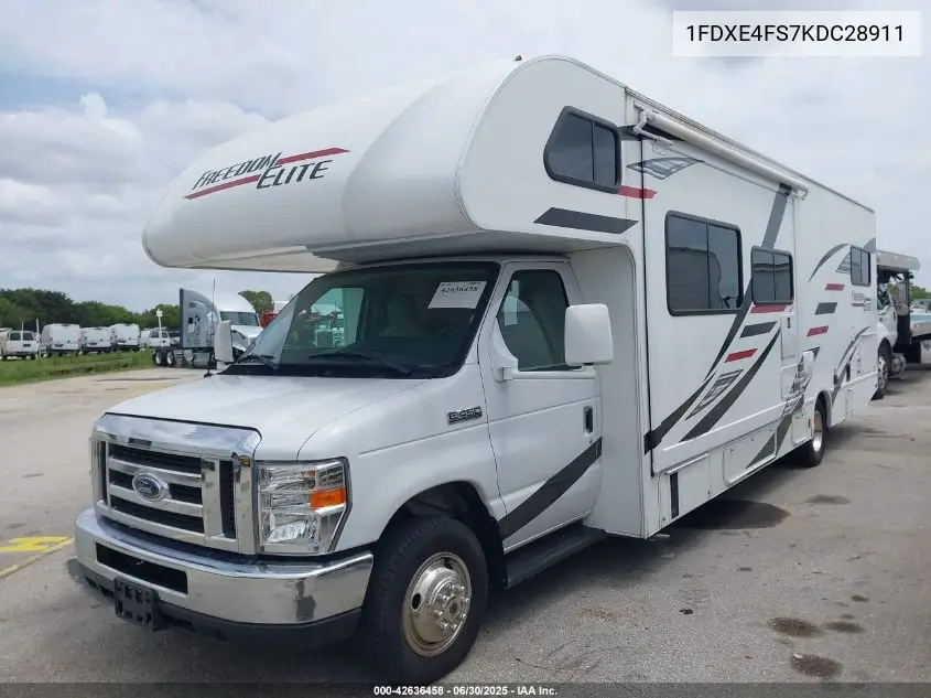 2019 Ford E-450 Cutaway VIN: 1FDXE4FS7KDC28911 Lot: 42636458