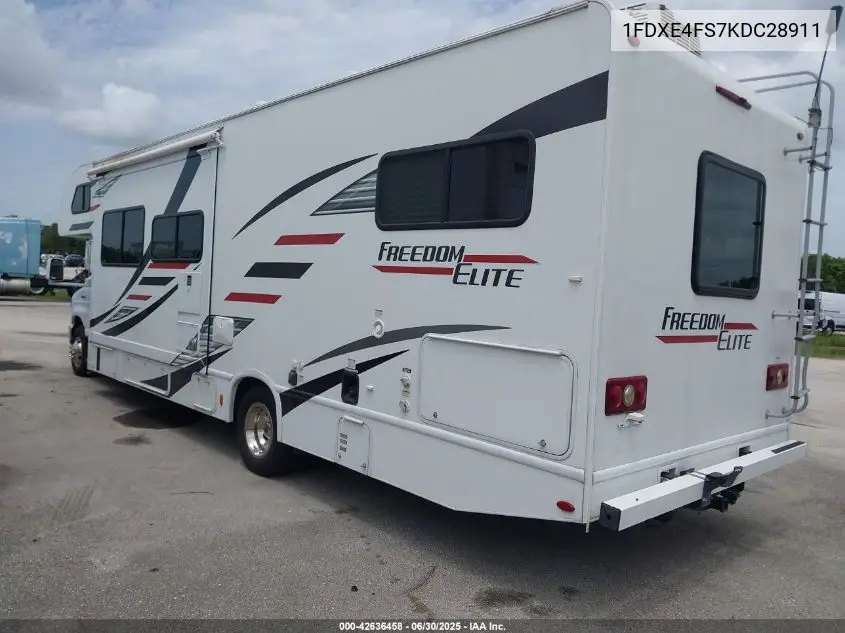 2019 Ford E-450 Cutaway VIN: 1FDXE4FS7KDC28911 Lot: 42636458