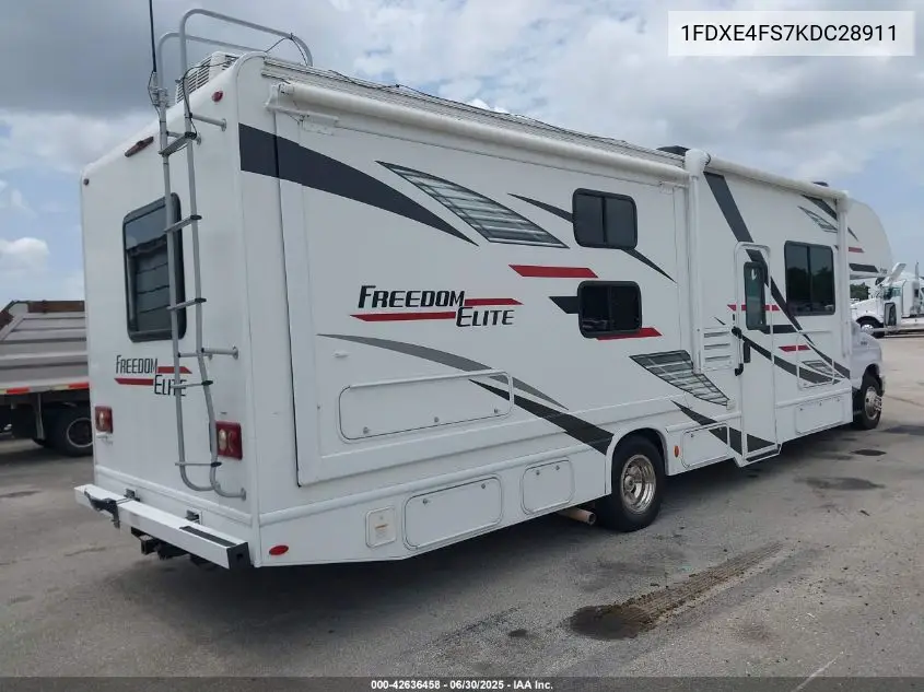 2019 Ford E-450 Cutaway VIN: 1FDXE4FS7KDC28911 Lot: 42636458