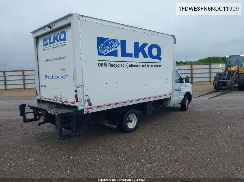 2022 Ford E-350 Cutaway VIN: 1FDWE3FN6NDC11909 Lot: 42777188