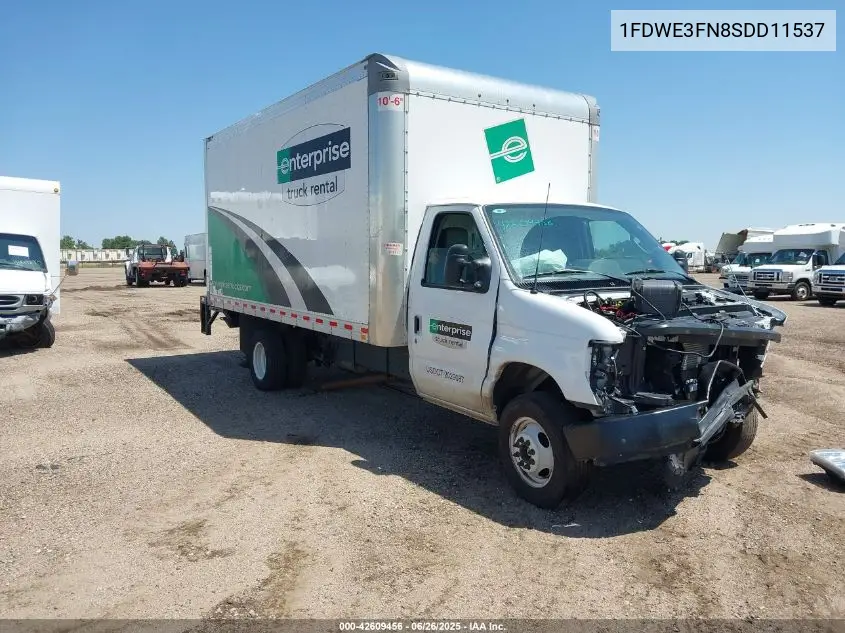 2025 Ford E-350 Cutaway VIN: 1FDWE3FN8SDD11537 Lot: 42609456