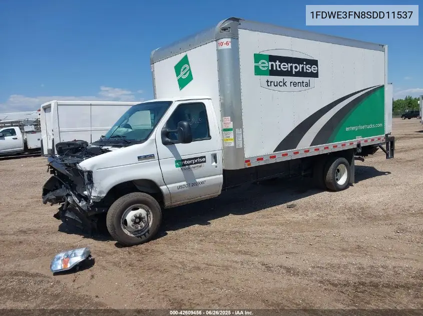 2025 Ford E-350 Cutaway VIN: 1FDWE3FN8SDD11537 Lot: 42609456