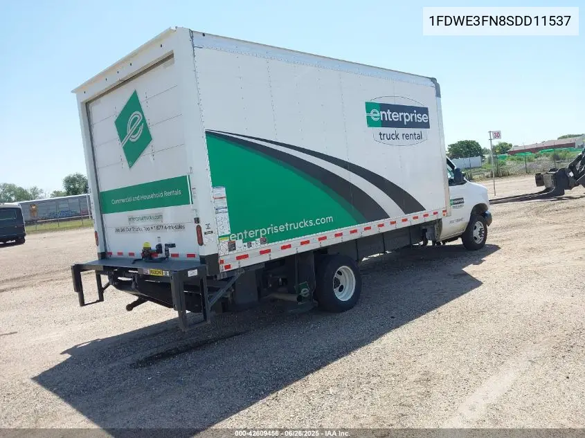 2025 Ford E-350 Cutaway VIN: 1FDWE3FN8SDD11537 Lot: 42609456