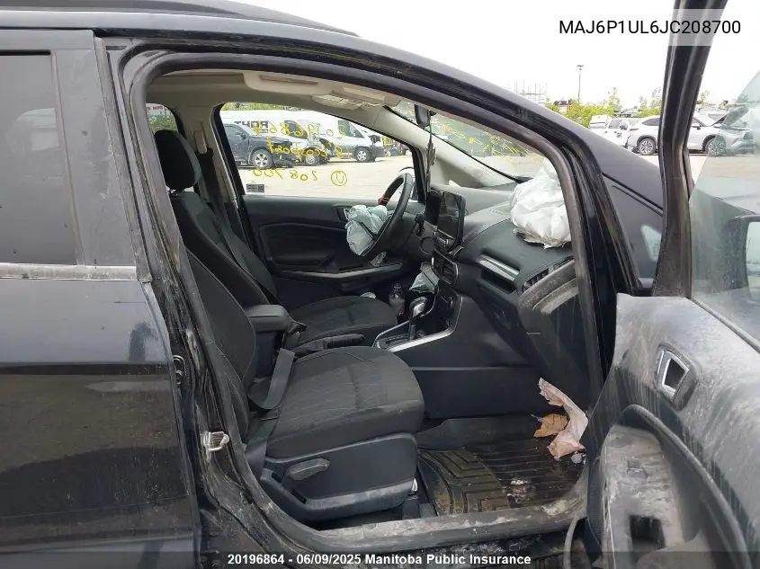 2018 Ford Ecosport Se VIN: MAJ6P1UL6JC208700 Lot: 20196864