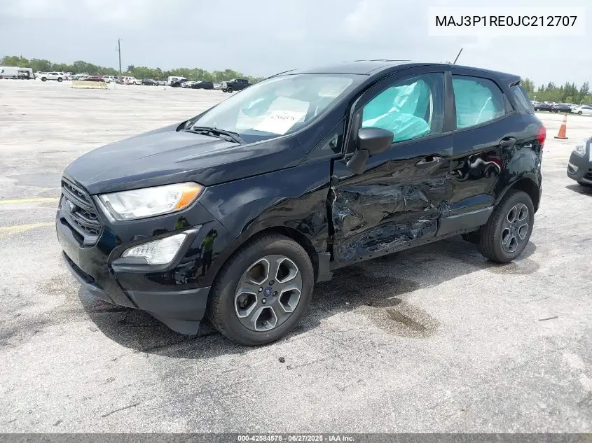 2018 Ford Ecosport S VIN: MAJ3P1RE0JC212707 Lot: 42584578