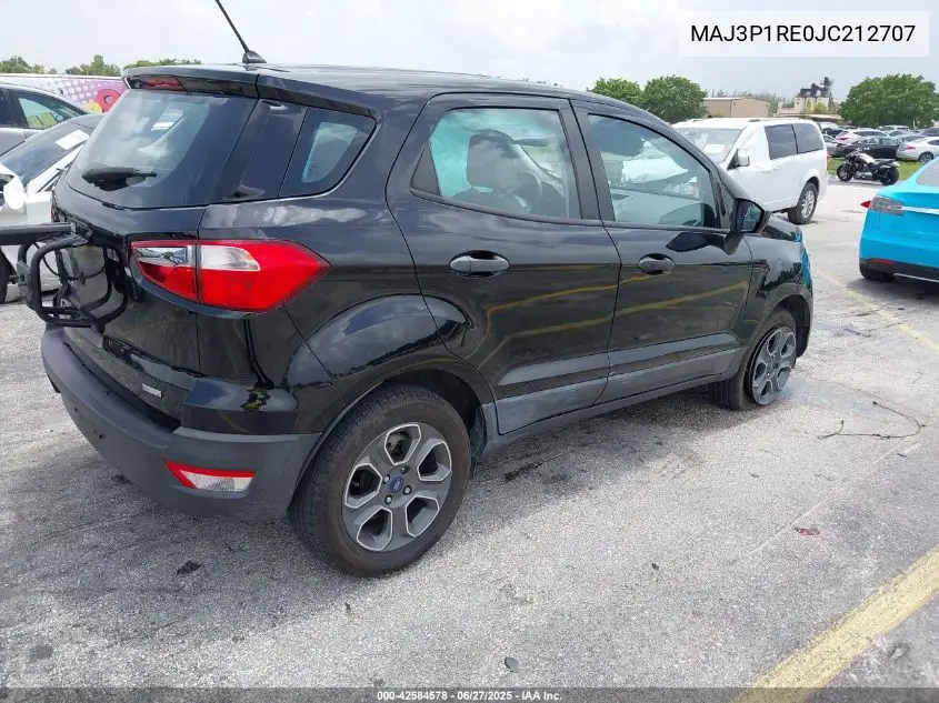 2018 Ford Ecosport S VIN: MAJ3P1RE0JC212707 Lot: 42584578