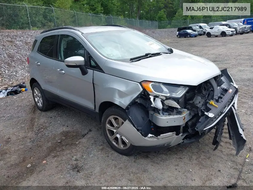 2018 Ford Ecosport Se VIN: MAJ6P1UL2JC217989 Lot: 42589629