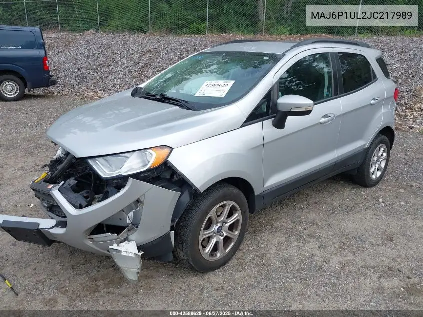 2018 Ford Ecosport Se VIN: MAJ6P1UL2JC217989 Lot: 42589629