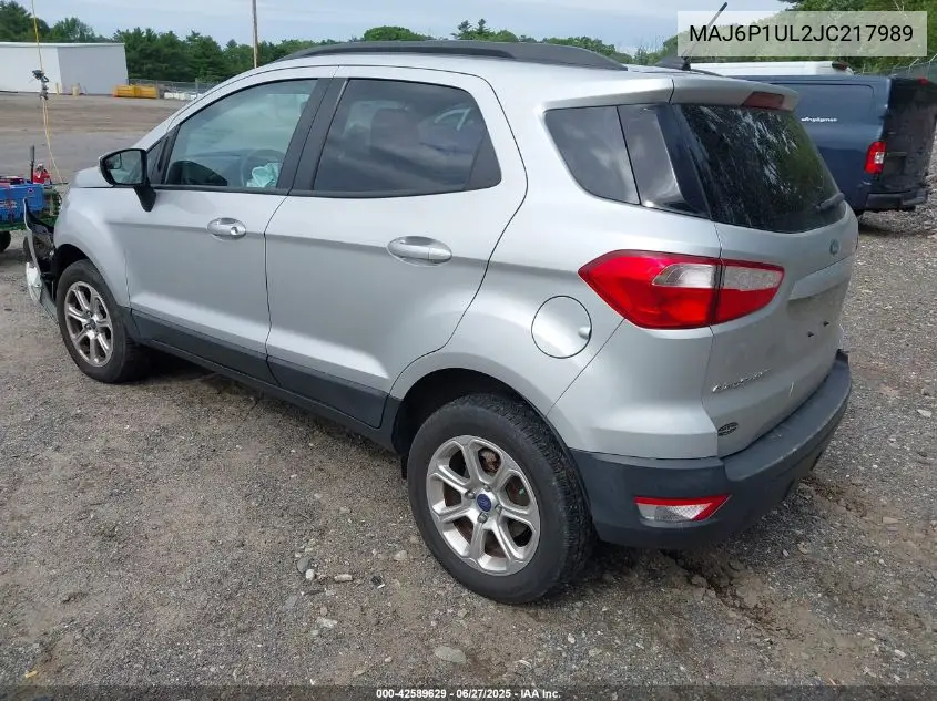 2018 Ford Ecosport Se VIN: MAJ6P1UL2JC217989 Lot: 42589629