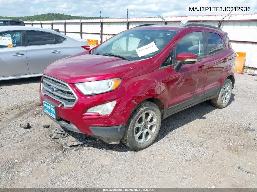 2018 Ford Ecosport Se VIN: MAJ3P1TE3JC212936 Lot: 42590894