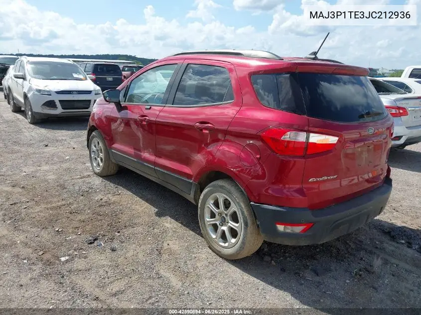 2018 Ford Ecosport Se VIN: MAJ3P1TE3JC212936 Lot: 42590894