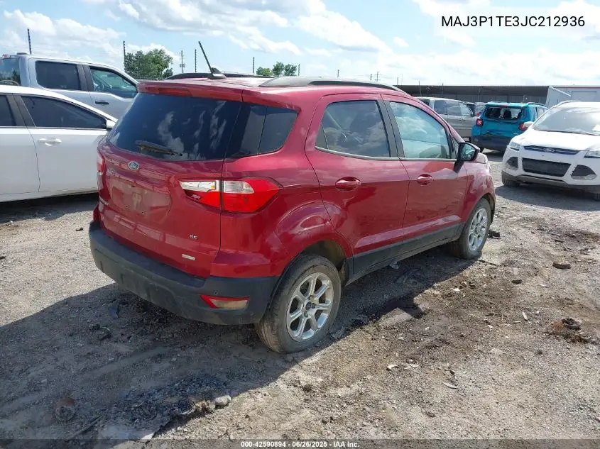 2018 Ford Ecosport Se VIN: MAJ3P1TE3JC212936 Lot: 42590894