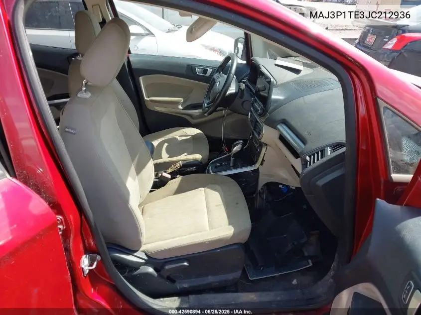 2018 Ford Ecosport Se VIN: MAJ3P1TE3JC212936 Lot: 42590894