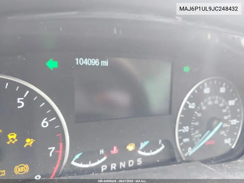 2018 Ford Ecosport Se VIN: MAJ6P1UL9JC248432 Lot: 42595428