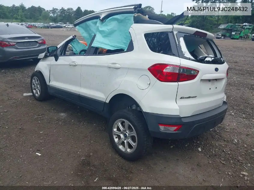 2018 Ford Ecosport Se VIN: MAJ6P1UL9JC248432 Lot: 42595428
