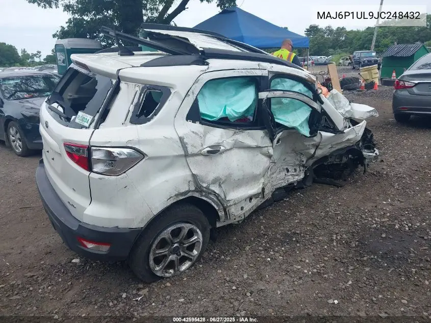 2018 Ford Ecosport Se VIN: MAJ6P1UL9JC248432 Lot: 42595428