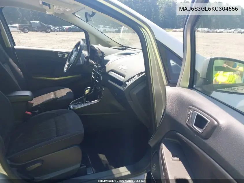 2019 Ford Ecosport Se VIN: MAJ6S3GL6KC304656 Lot: 42562470