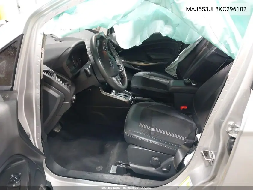 2019 Ford Ecosport Ses VIN: MAJ6S3JL8KC296102 Lot: 42583999
