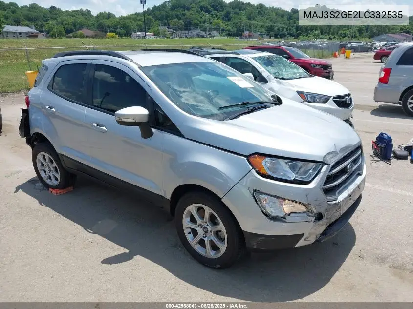 2020 Ford Ecosport Se VIN: MAJ3S2GE2LC332535 Lot: 42568043