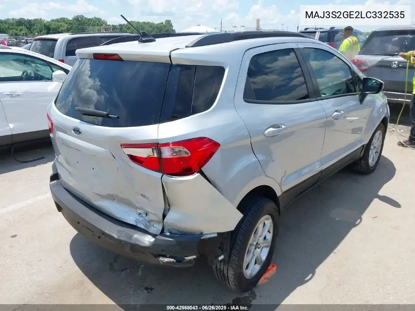 2020 Ford Ecosport Se VIN: MAJ3S2GE2LC332535 Lot: 42568043