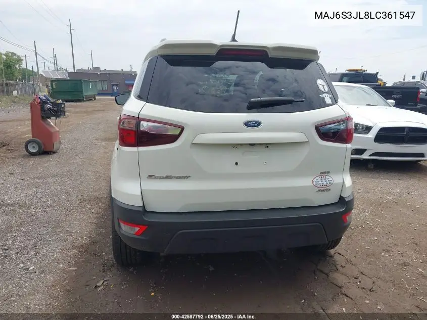 2020 Ford Ecosport Ses VIN: MAJ6S3JL8LC361547 Lot: 42587792