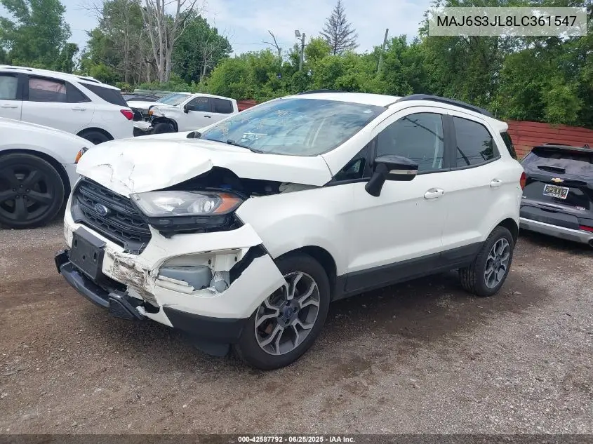 2020 Ford Ecosport Ses VIN: MAJ6S3JL8LC361547 Lot: 42587792