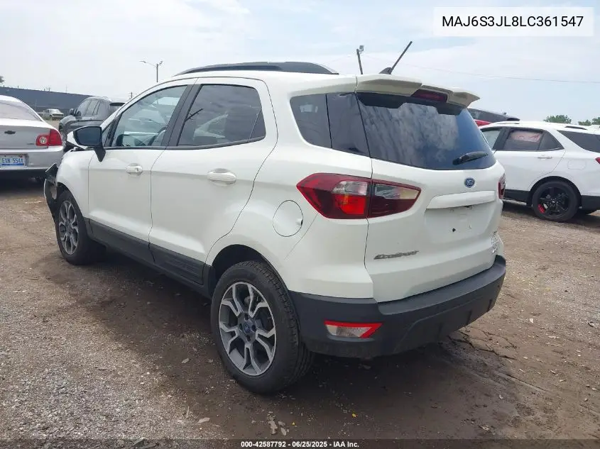 2020 Ford Ecosport Ses VIN: MAJ6S3JL8LC361547 Lot: 42587792