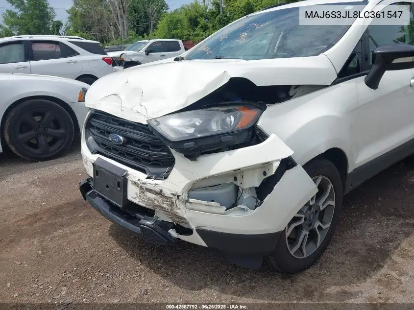 2020 Ford Ecosport Ses VIN: MAJ6S3JL8LC361547 Lot: 42587792