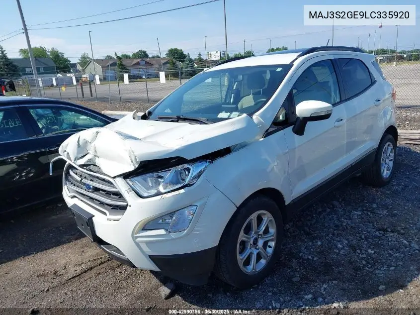 2020 Ford Ecosport Se VIN: MAJ3S2GE9LC335920 Lot: 42590756