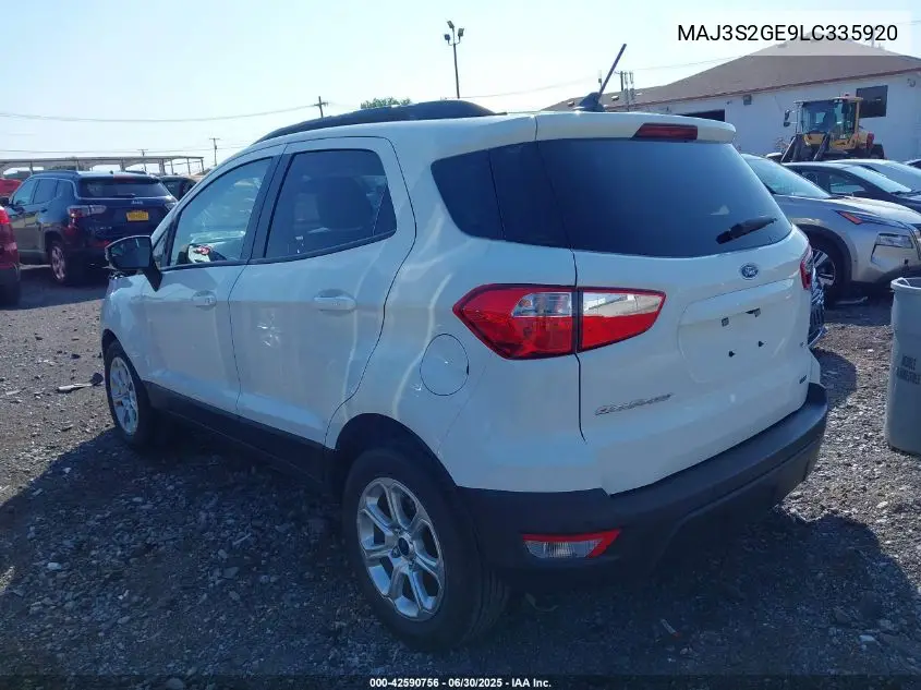 2020 Ford Ecosport Se VIN: MAJ3S2GE9LC335920 Lot: 42590756