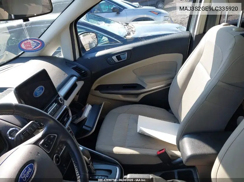 2020 Ford Ecosport Se VIN: MAJ3S2GE9LC335920 Lot: 42590756