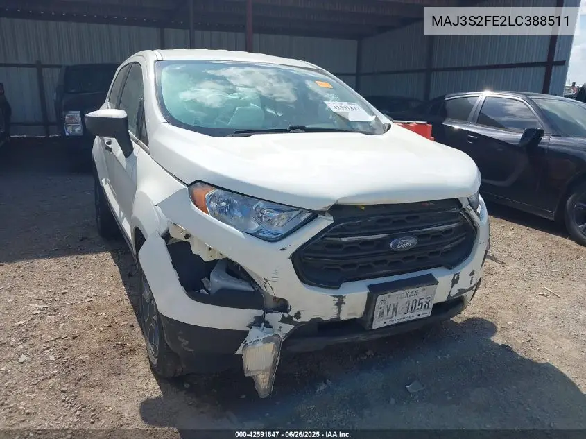 2020 Ford Ecosport S VIN: MAJ3S2FE2LC388511 Lot: 42591847
