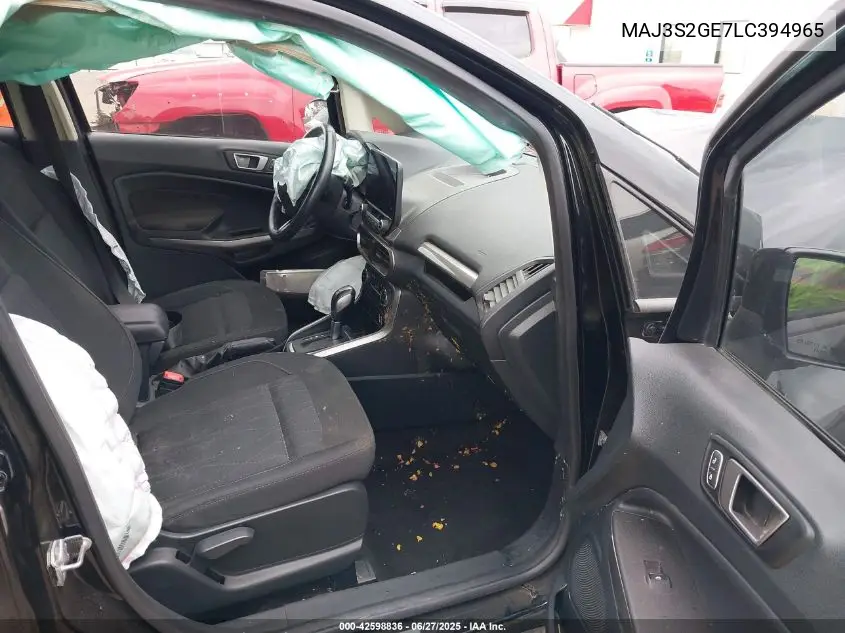 2020 Ford Ecosport Se VIN: MAJ3S2GE7LC394965 Lot: 42598836