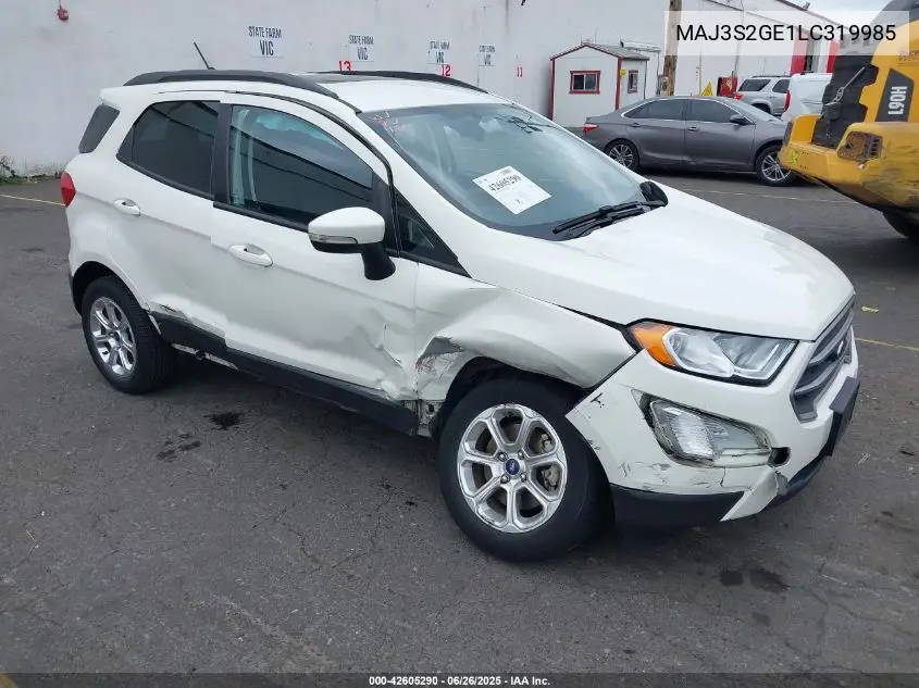 2020 Ford Ecosport Se VIN: MAJ3S2GE1LC319985 Lot: 42605290