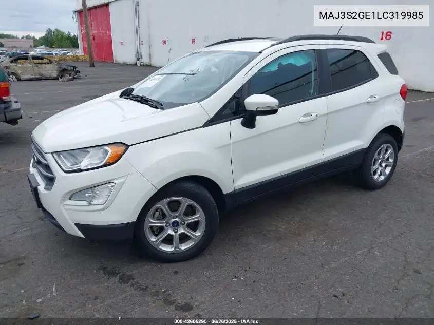 2020 Ford Ecosport Se VIN: MAJ3S2GE1LC319985 Lot: 42605290