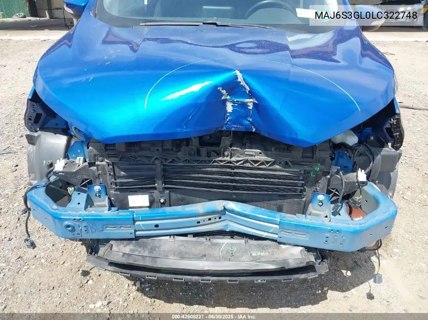 2020 Ford Ecosport Se VIN: MAJ6S3GL0LC322748 Lot: 42608227