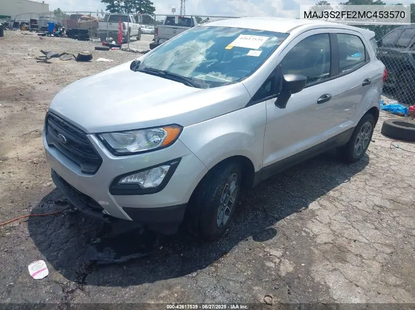 2021 Ford Ecosport S VIN: MAJ3S2FE2MC453570 Lot: 42617539