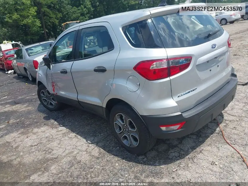 2021 Ford Ecosport S VIN: MAJ3S2FE2MC453570 Lot: 42617539
