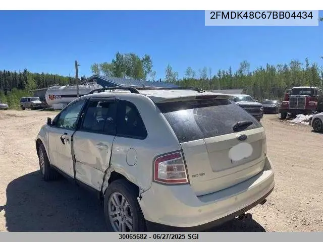 2007 Ford Edge Sel VIN: 2FMDK48C67BB04434 Lot: 30065682