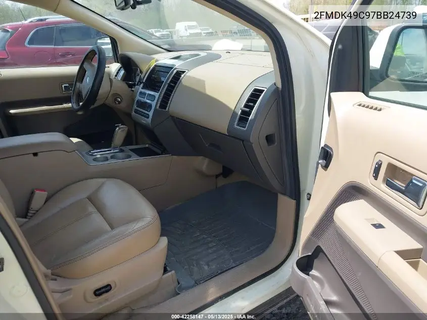 2007 Ford Edge Sel Plus VIN: 2FMDK49C97BB24739 Lot: 42258147