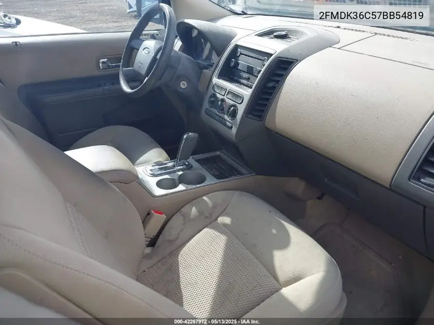 2007 Ford Edge Se VIN: 2FMDK36C57BB54819 Lot: 42267972