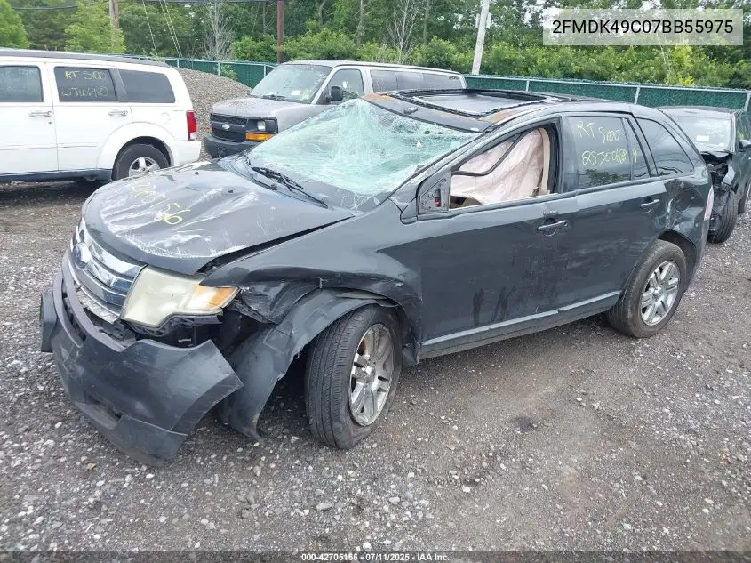 2007 Ford Edge Sel Plus VIN: 2FMDK49C07BB55975 Lot: 42705156