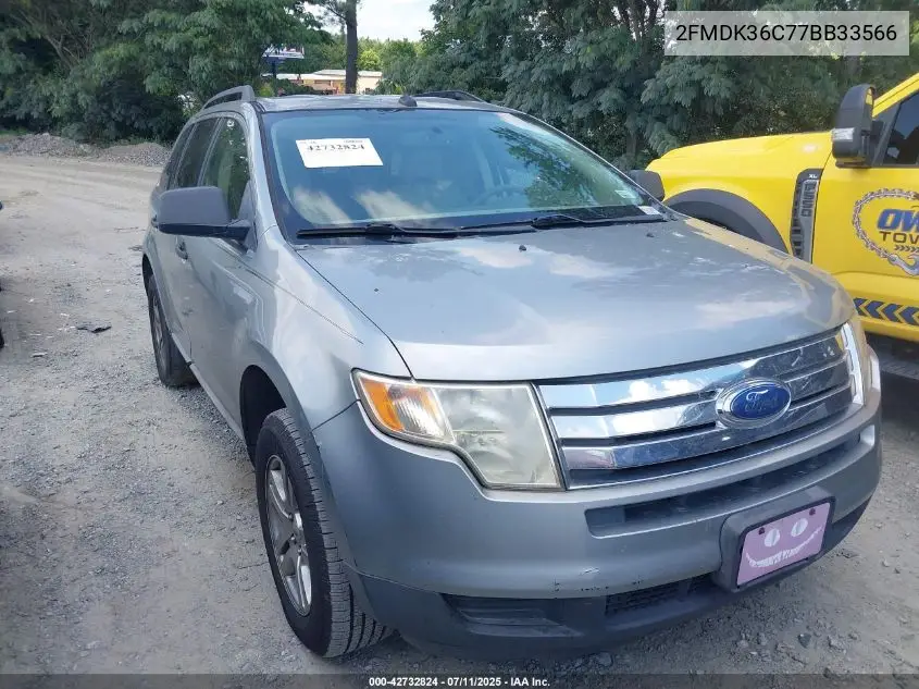 2007 Ford Edge Se VIN: 2FMDK36C77BB33566 Lot: 42732824