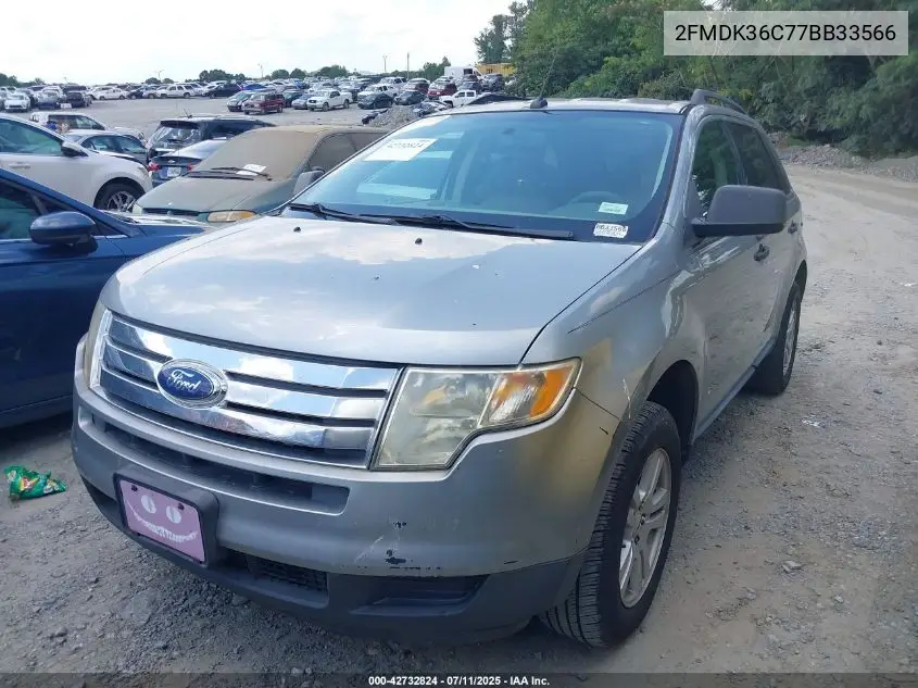 2007 Ford Edge Se VIN: 2FMDK36C77BB33566 Lot: 42732824